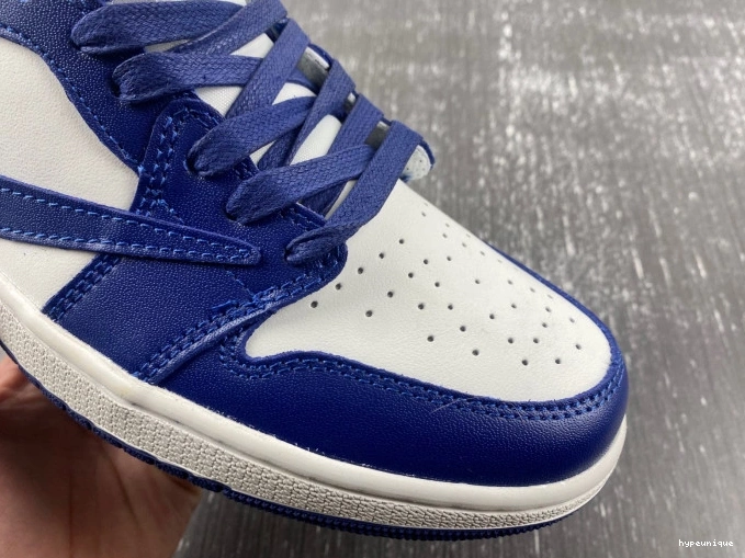 HYPE X CUSTOM DM7890-101 SCOTT AIR JORDAN 1 OFF-WHITE TRAVIS X 0811